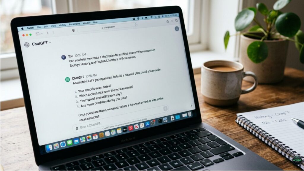 ChatGPT prompts for managing assignments and college deadlines
