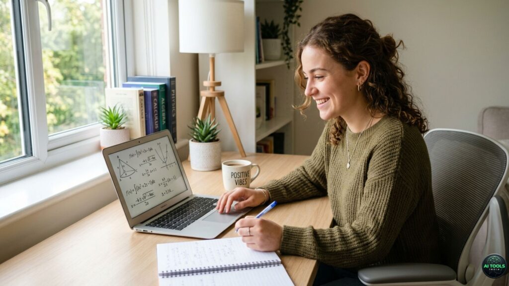student improving math using ai tools