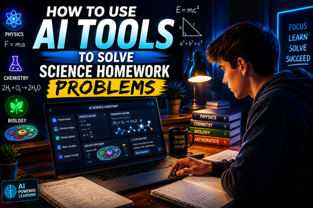 How to Use AI Tools to Solve Science Homework Problems