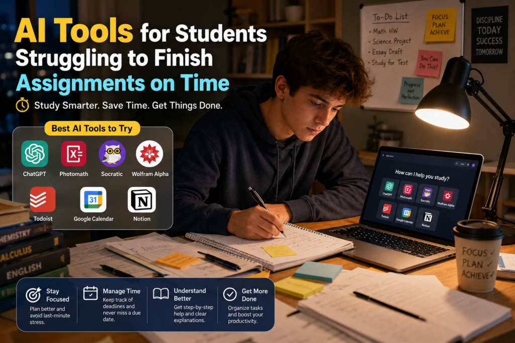 AI Tools for Students Struggling to Finish Assignments on Time