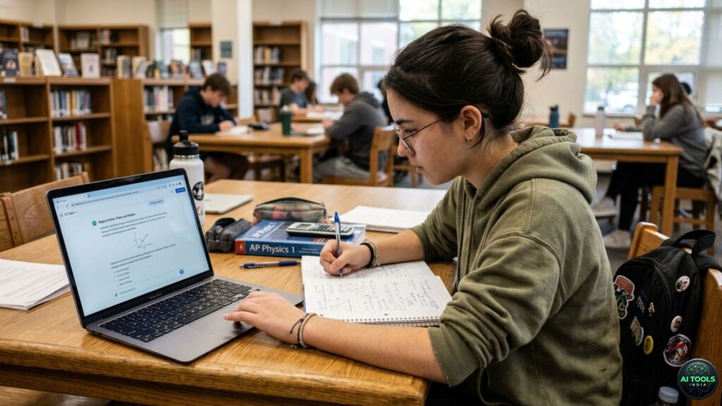 student learning with AI homework help instead of copying answers