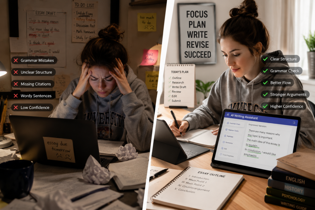 weak English writing struggles for students