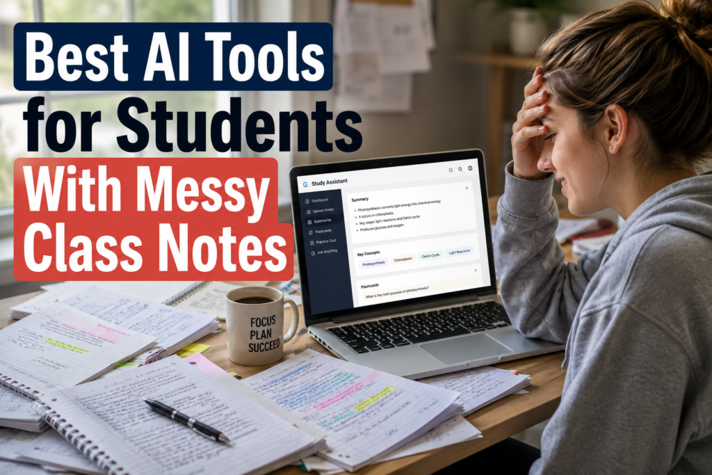 best ai tools for students with messy class notes