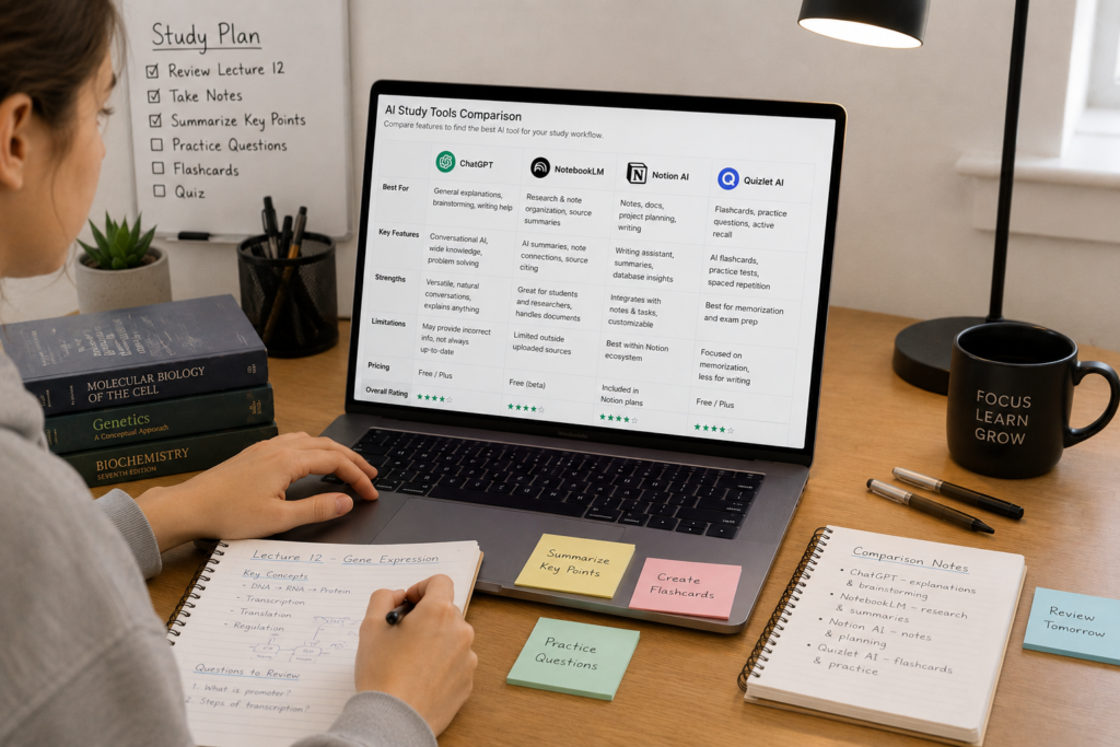best ai tools for students with messy class notes comparison