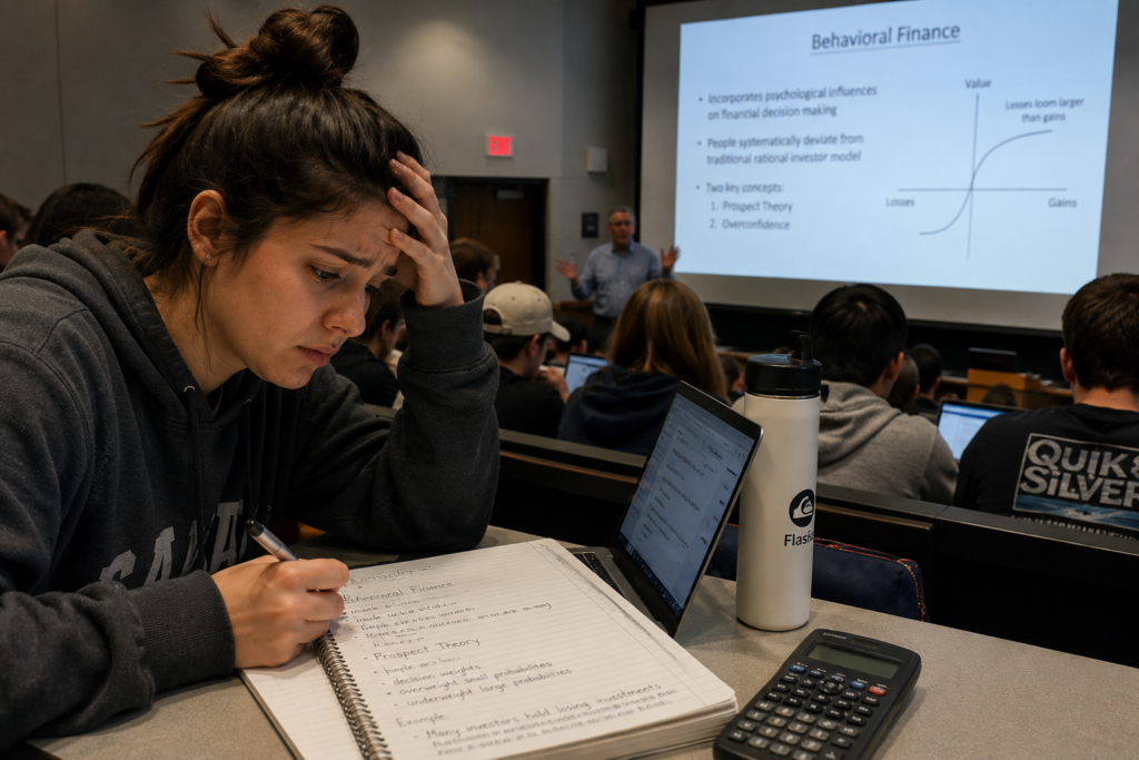 student struggling to keep up with lecture note taking