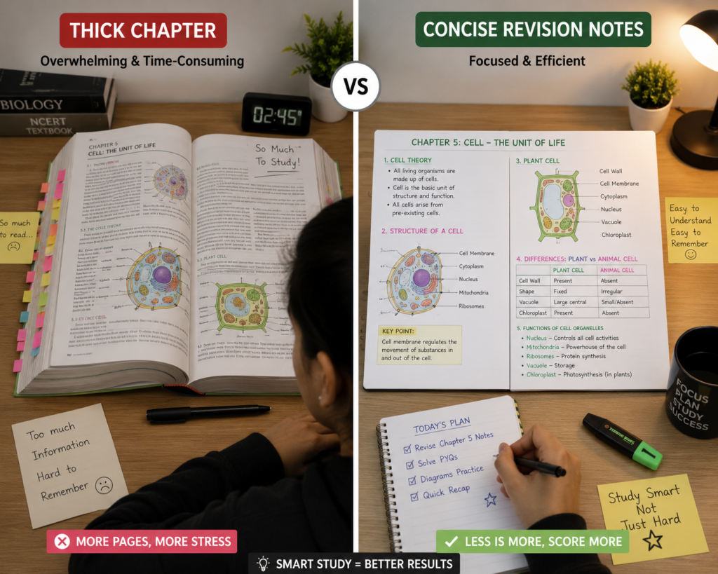 AI textbook summary reducing a 30-page chapter into short study notes