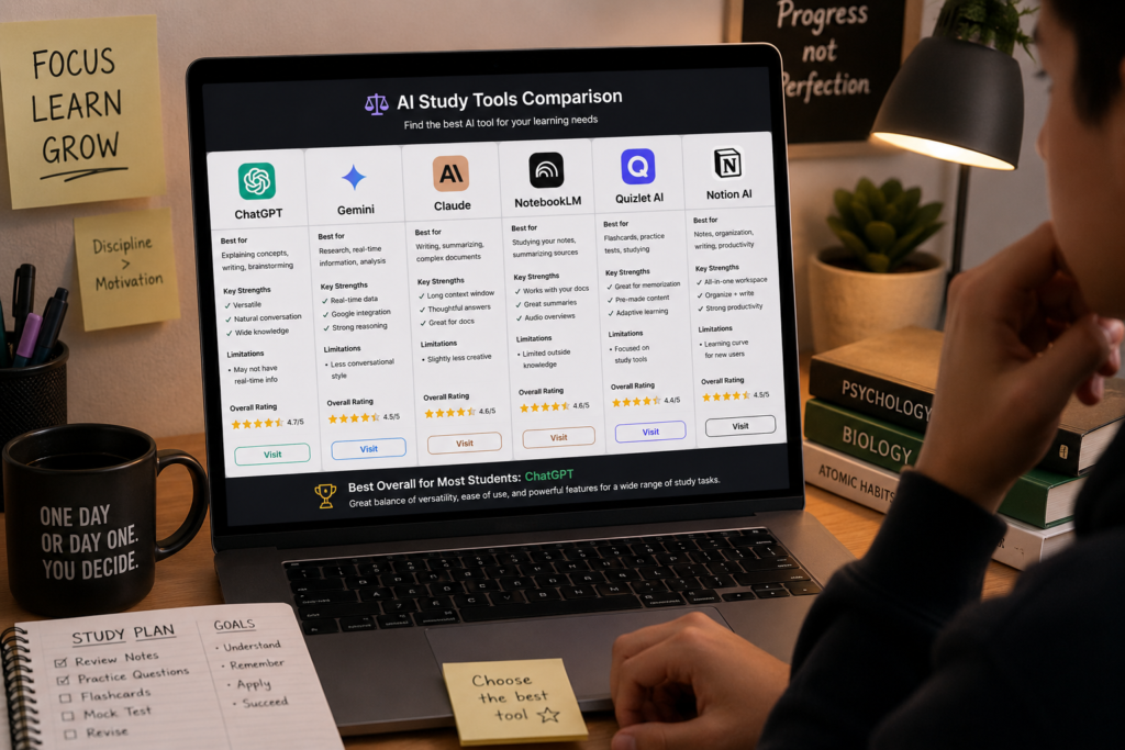 best AI study tools for generating practice questions before exams