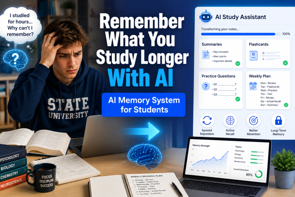 How to Use AI Tools to Remember What You Study Longer (2026 guide)