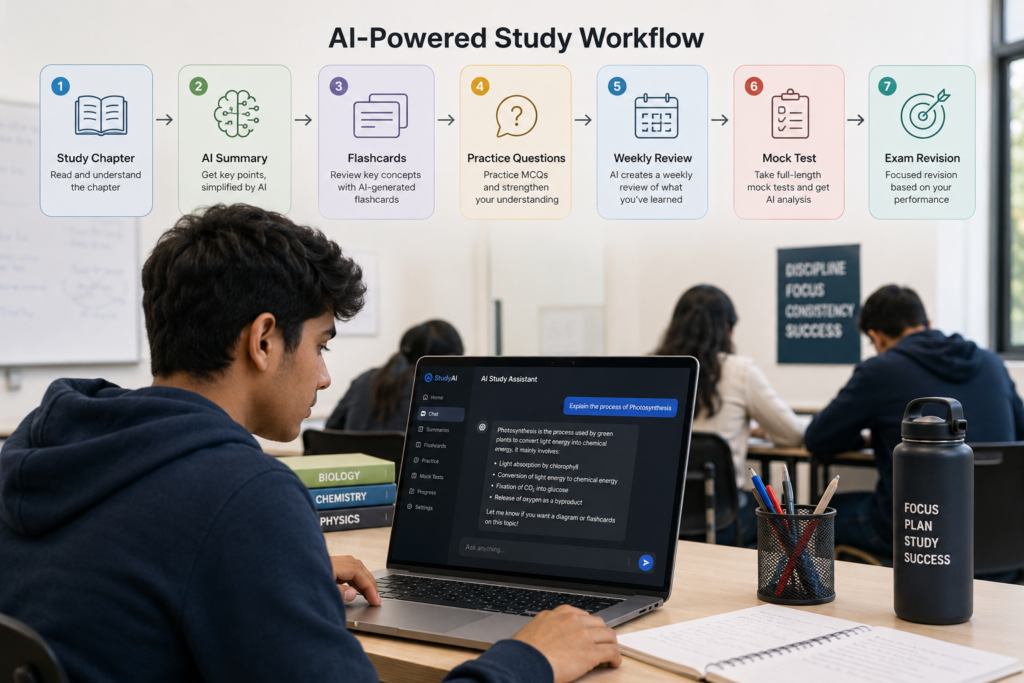 AI study workflow for remembering information longer