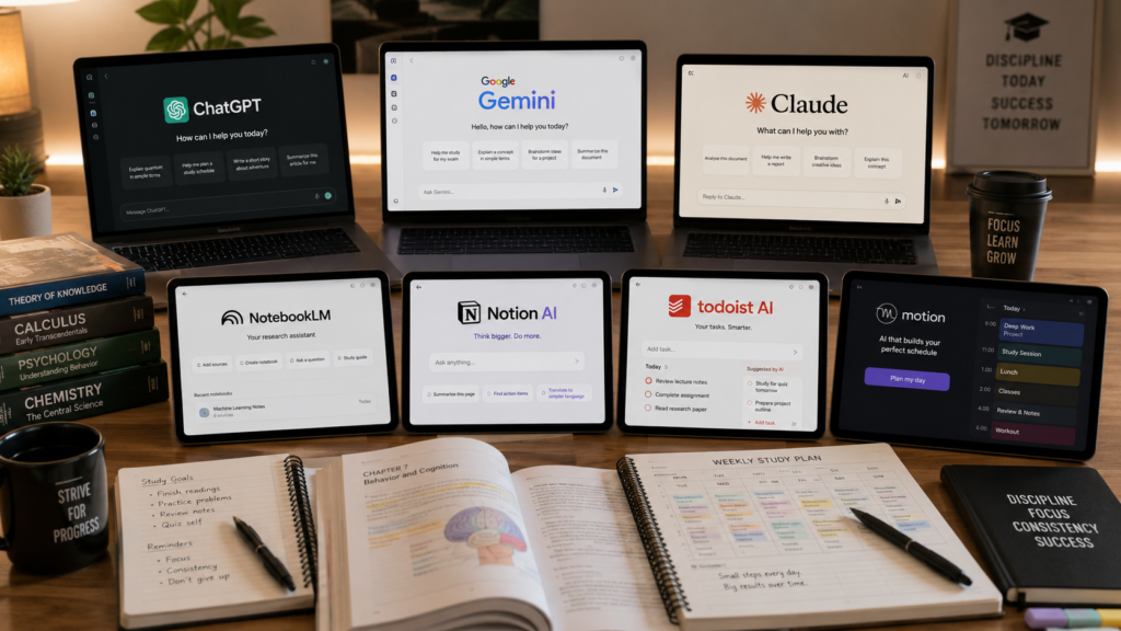 best AI tools for students to stop homework procrastination