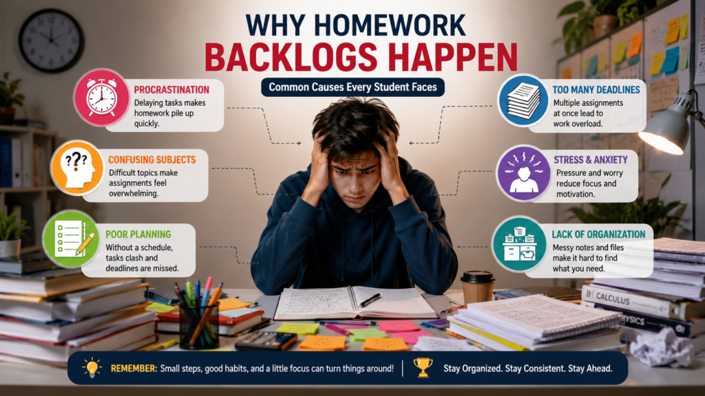 causes of homework backlog