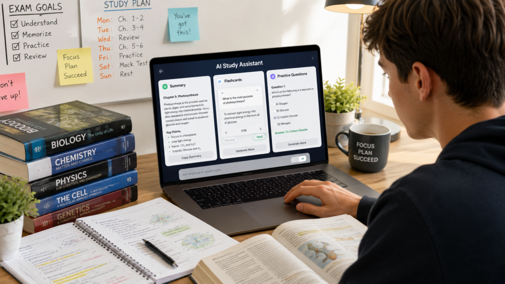 AI helping students prepare for exams faster