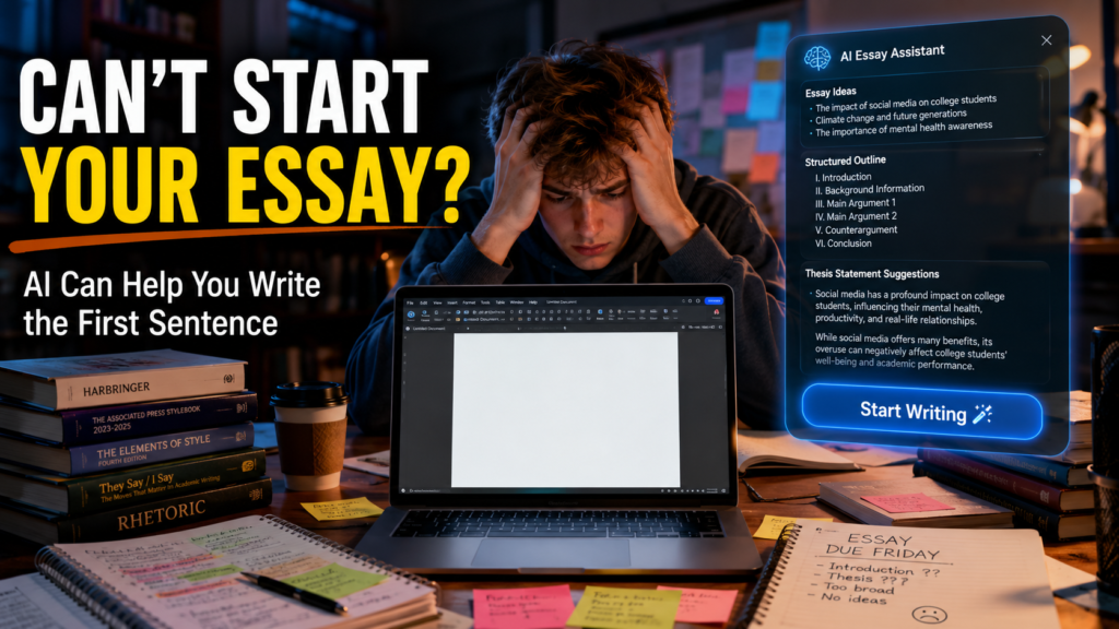 Best AI Tools for Students Who Struggle to Start Essays