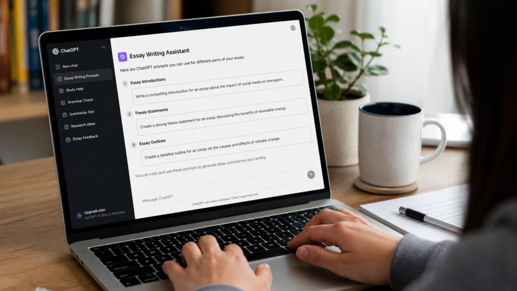 AI prompts helping students start essays faster