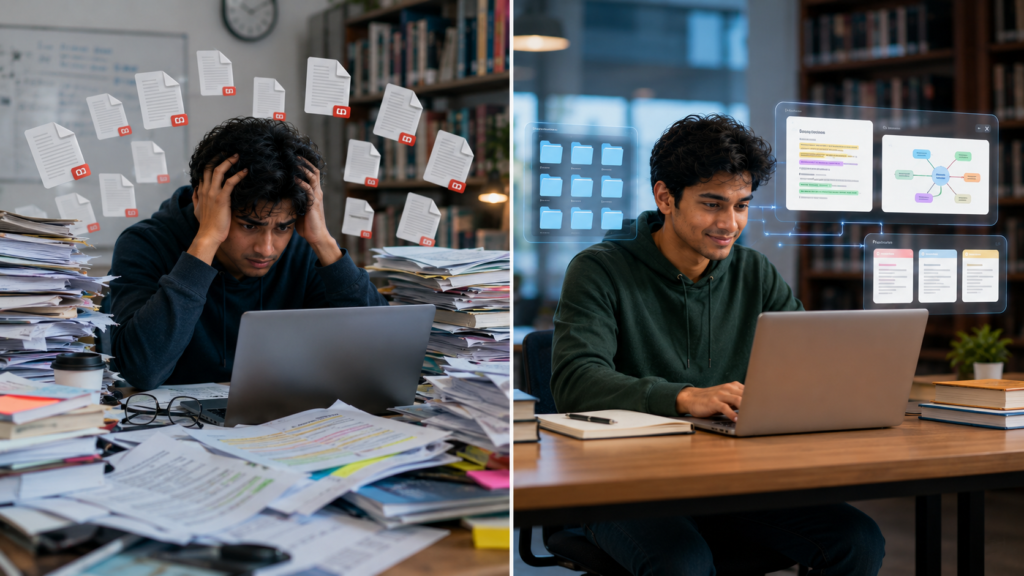 Student making common mistakes while using AI PDF readers