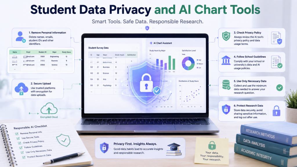 Student data privacy and AI chart tools with secure dataset protection